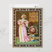  Victoriaans Odd Briefkaart (Voorkant / Achterkant)