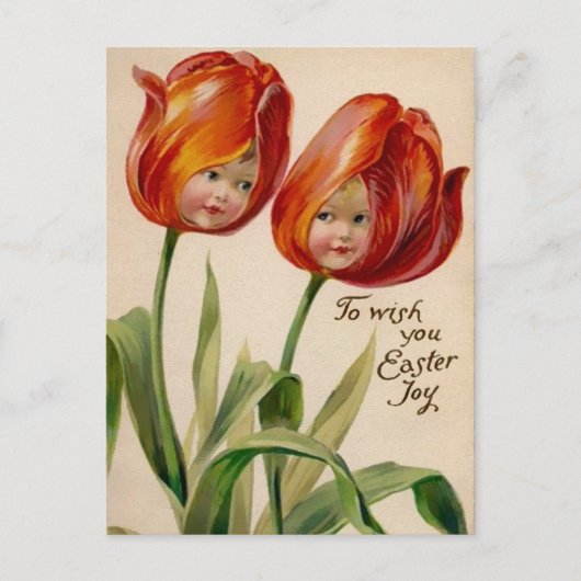 Victoriaans ODD Flower Facets Easter Briefkaart (Voorkant)