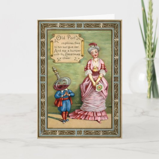  Victoriaans odd-vakantiekaart Feestdagen Kaart (Voorkant)