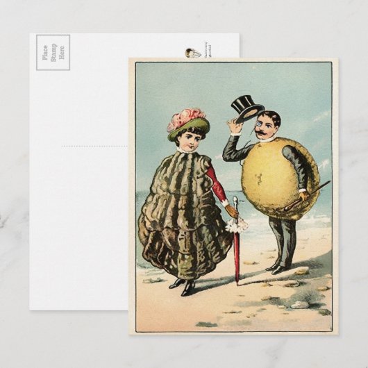  Victoriaans oesters en Briefkaart van Lemon (Voorkant / Achterkant)