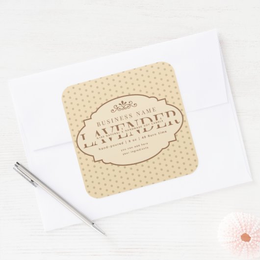  Victoriaans Old Fashion Candle Product Label (Envelop)