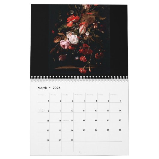  Victoriaans olieschilderijen Kalender (Mar 2026)