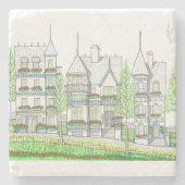 Victoriaans Onderzetter thuismarmer (Voorkant)