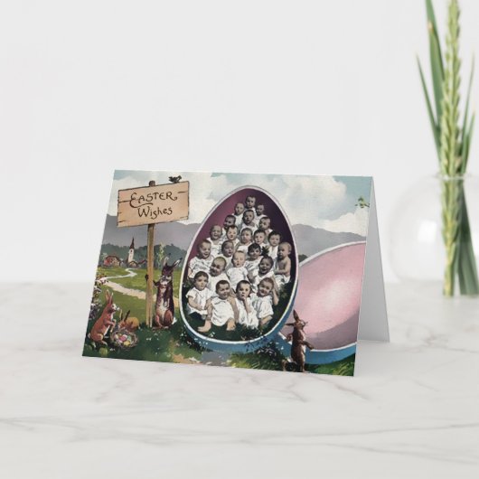  Victoriaans Oneven Paas Kaart (Voorkant)