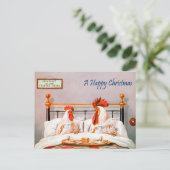 Victoriaans ontbijt in Briefkaart met kerstmis in  (Staand voorkant)