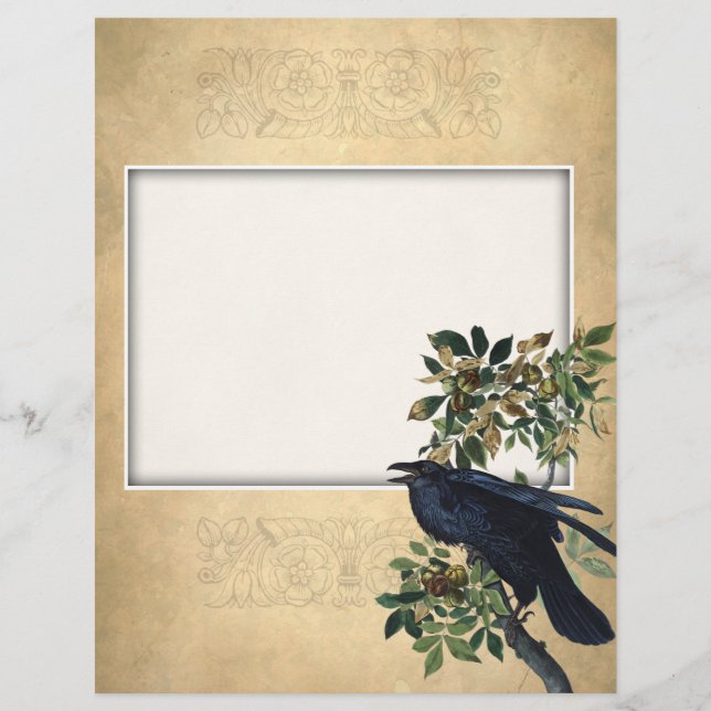  Victoriaans ontbinding van Raven - Gothic Realm Briefhoofd (Voorkant)