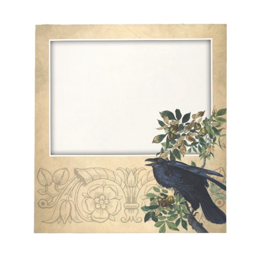  Victoriaans ontbinding van Raven - Gothic Realm Notitieblok (Voorkant)