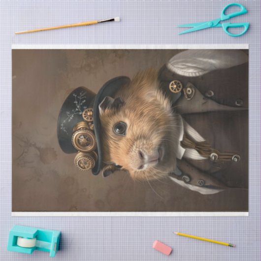 Victoriaans ontkoppeling van  cavia tissuepapier (Craft)