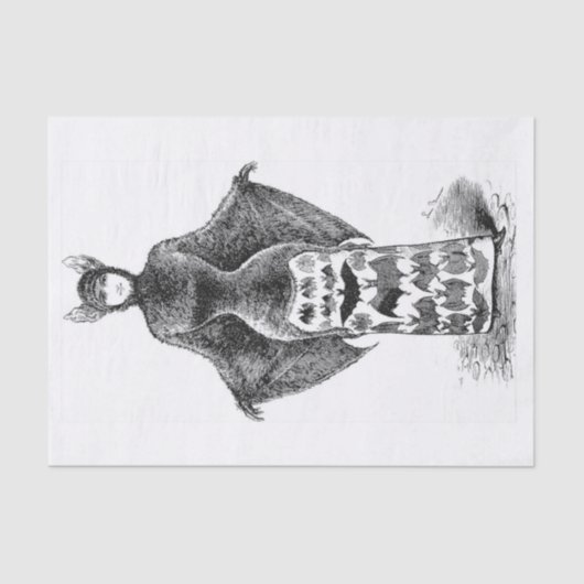 Victoriaans ontkoppeling van het halloween-kostuum tissuepapier (Voorkant)