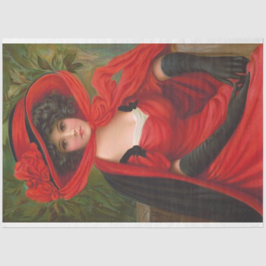 Victoriaans ontkoppeling van kunstafdrukken tissuepapier (Voorkant)