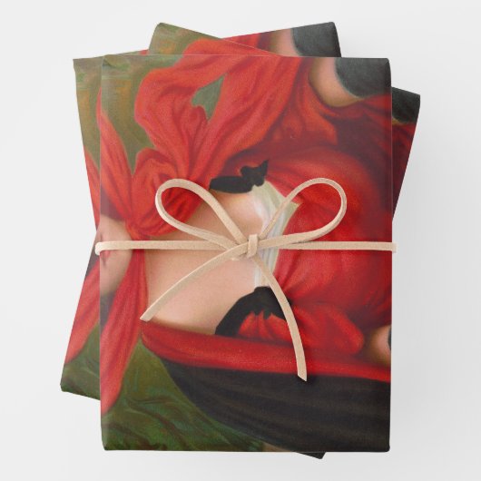 Victoriaans ontkoppeling van kunstwerken inpakpapier vel (In situ)