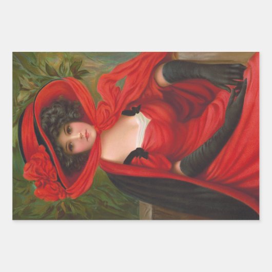 Victoriaans ontkoppeling van kunstwerken inpakpapier vel (Voorkant)