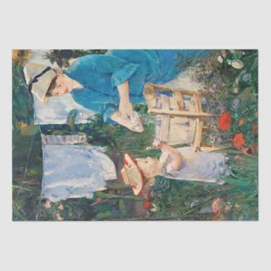 Victoriaans ontkoppeling van moeder en kind tissuepapier (Voorkant)