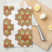 Victoriaans ontwerp #11 @ Susiejayne Kitchen Towel Theedoek (Quarter Fold)