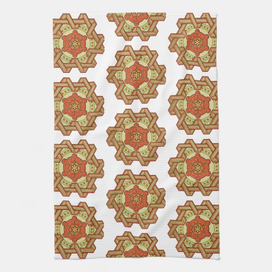 Victoriaans ontwerp #11 @ Susiejayne Kitchen Towel Theedoek (Verticaal)