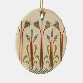 Victoriaans ontwerp #1 in VictoriaShaylee Keramisch Ornament (Rechts)