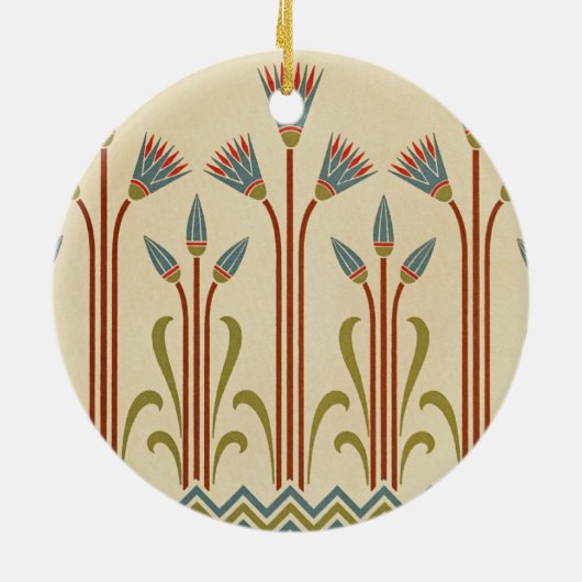 Victoriaans ontwerp #1 in VictoriaShaylee Keramisch Ornament (Achterkant)