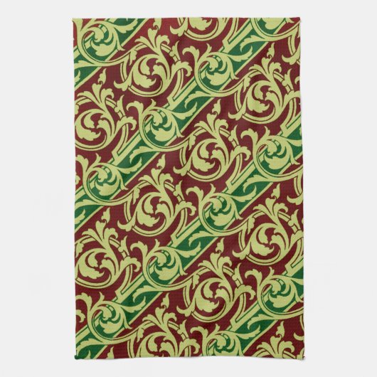 Victoriaans ontwerp #2 @ Susiejayne Kitchen Towel Theedoek (Verticaal)