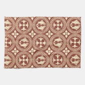 Victoriaans ontwerp #7 @ Susiejayne Kitchen Towel Theedoek (Horizontaal)