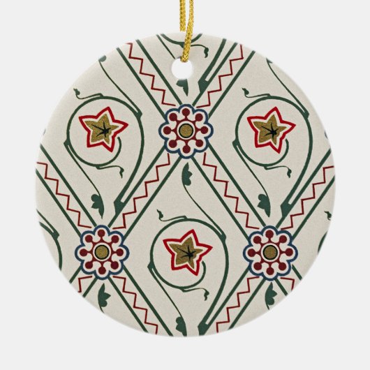 Victoriaans ontwerp nr. 3 in VictoriaShaylee Keramisch Ornament (Voorkant)