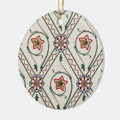 Victoriaans ontwerp nr. 3 in VictoriaShaylee Keramisch Ornament (Links)