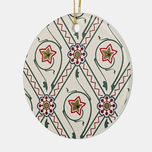 Victoriaans ontwerp nr. 3 in VictoriaShaylee Keramisch Ornament (Links)