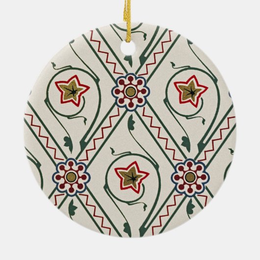 Victoriaans ontwerp nr. 3 in VictoriaShaylee Keramisch Ornament (Achterkant)