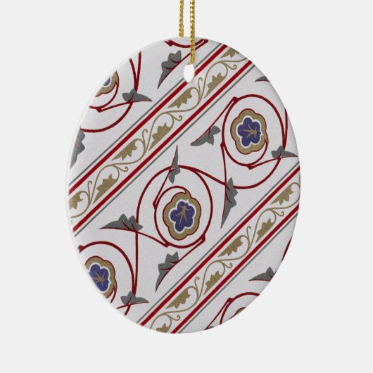 Victoriaans ontwerp nr. 7 in VictoriaShaylee Keramisch Ornament (Rechts)