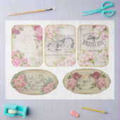 Victoriaans ontwerp voor grafische Shabby-reeks 11 Tissuepapier (Craft)
