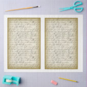 Victoriaans ontwerp voor grafische Shabby-reeks 12 Tissuepapier (Craft)