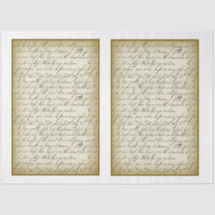 Victoriaans ontwerp voor grafische Shabby-reeks 12 Tissuepapier