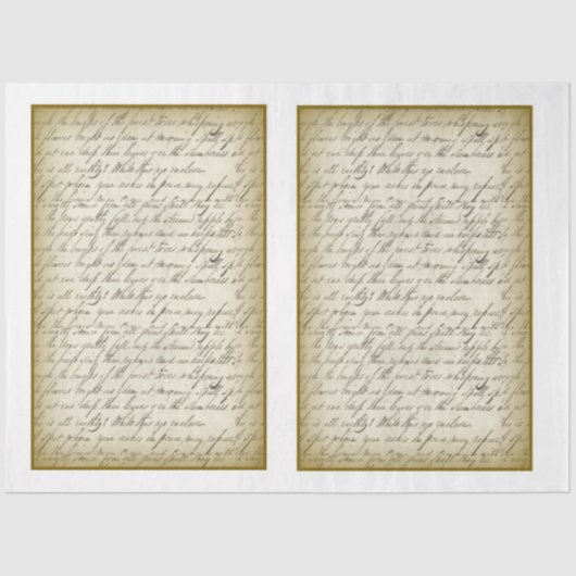 Victoriaans ontwerp voor grafische Shabby-reeks 12 Tissuepapier (Voorkant)