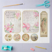 Victoriaans ontwerp voor grafische Shabby-reeks 13 Tissuepapier (Craft)
