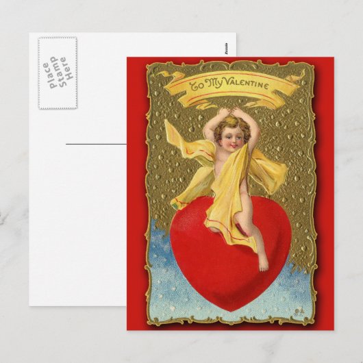  Victoriaans op mijn Valentijn kaart (Voorkant / Achterkant)