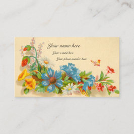 Victoriaans oproepkaart visitekaartje