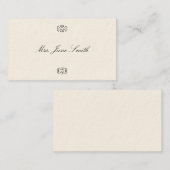 Victoriaans oproepkaarten contactkaartje (Voorkant / Achterkant)