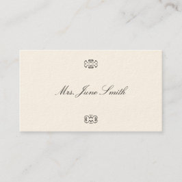 Victoriaans oproepkaarten contactkaartje