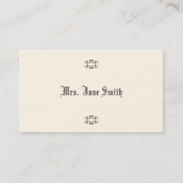 Victoriaans oproepkaarten contactkaartje