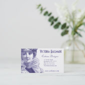 Victoriaans Oproepkaarten  Kleding Kostuums Contactkaartje (Staand voorkant)