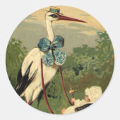  Victoriaans opslagplaats en Baby Ronde Sticker (Voorkant)