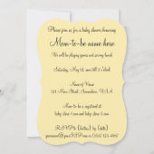 Victoriaans opslagplaats met Baby shower voor het Kaart (Achterkant)