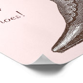 Victoriaans opstarten Verwijder uw schoenen. Poster (Hoek)