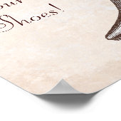 Victoriaans opstartprocedure Gelieve uw schoenen u Poster (Hoek)
