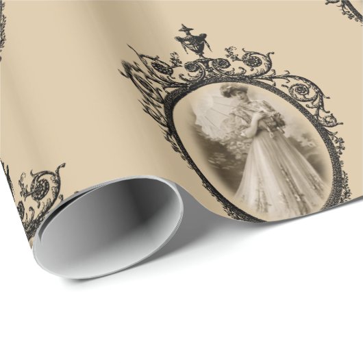 Victoriaans opvulpapier cadeaupapier (Rol Hoek)