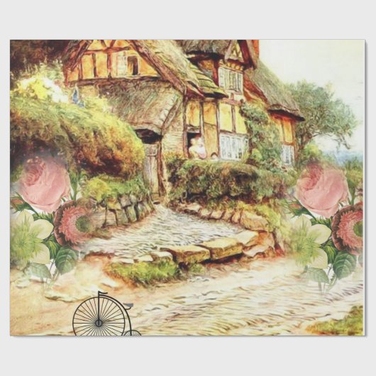 Victoriaans opvulpapier cadeaupapier (Vlak)