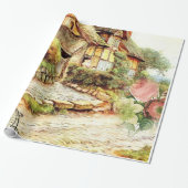 Victoriaans opvulpapier cadeaupapier (Uitgerold)