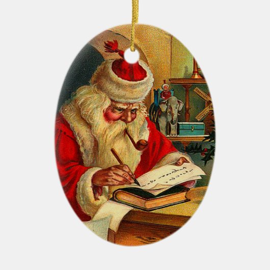 Victoriaans Ornament van Santa Claus (Voorkant)