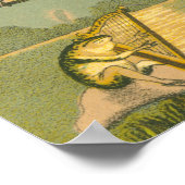 Victoriaans Owl Wedding Poster (Hoek)