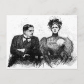 Victoriaans paar Briefkaart (Voorkant)