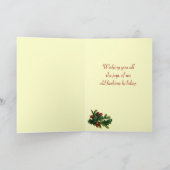 Victoriaans paar kerst Kaart (Binnen)